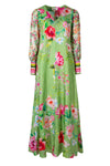 Subtle Sweet Dress - Lime Floral