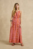 Isha Dress - Spring Daisy Crimson