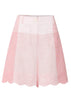 Safria Scalloped Shorts - Pink/Red Gingham