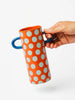 GRIFFE Bud Vase - Blue Red Spot