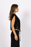 Venus Sequin Top - Black