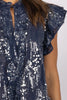 Sequin Me Blouse - Indigo