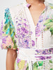 Carlyle Embroidered Dress - Wisteria Alba