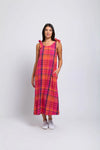 Bali Tie Dress - Pink Check