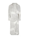 Tiarra Graphic Dress - Vaporous White