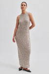 Dazzling Sequin Dress - Vintage Khaki