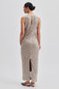 Dazzling Sequin Dress - Vintage Khaki