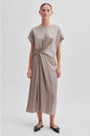 Aygo Drape Dress - Vintage Khaki