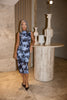Salem Dress - Blue Abstract Floral