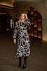 Turning Point Long Sleeve Dress - Ink Lines
