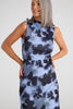 Salem Dress - Blue Abstract Floral