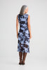 Salem Dress - Blue Abstract Floral