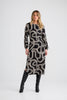 Turning Point Long Sleeve Dress - Ink Lines