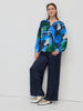 After Hours Wide Leg Satin Pant - Navy
