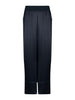 After Hours Wide Leg Satin Pant - Navy