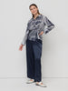 After Hours Wide Leg Satin Pant - Navy