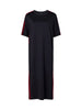 Twin Stripe Ponte Dress - Navy