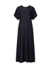Pinstripe Ponte Dress - Navy