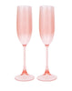 Poolside Champagne Flutes - Pink