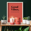 Aromatherapy 200grm Soy Candle - Good Vibes