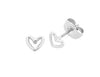 Liberte Petite Heart Earrings - Silver