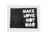 Make Love Not War Bath Mat - Charcoal/White