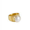 Fairley Pearl Dome Ring - Gold