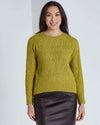 Diamond Stitch Sweater - Olive Green