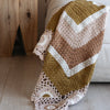 Hand Crochet Blanket - Chocolate Caramel