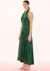 Cecelia Halter Dress - Green