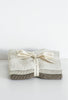 Cheval Taupe Washcloths Set/3