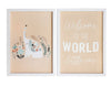 Sign Set of 2 - Welcome to the World Little One