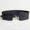 Felix Wide Leather Belt - Black