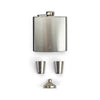 Stainless Steel Flask and Shot Glass Set